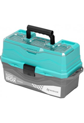 Ящик для снастей Tackle Box трехполочный бирюзовый (N-TB-3-Т) NISUS