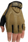 Тактические беспалые перчатки Mechanix M-Pact (койот/черные) 