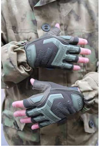 Перчатки Mechanix M-Pact Fingerless, olive