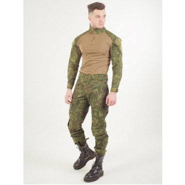Костюм тактический летний с наколенниками и налокотниками Армейская Цифра, ЕМР