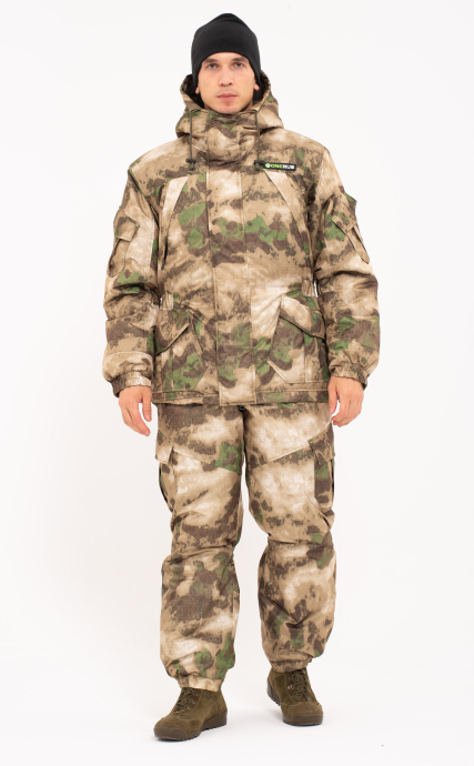 Костюм для охоты и рыбалки зимний "ГОРНЫЙ -15" (Таслан) ПК МОХ