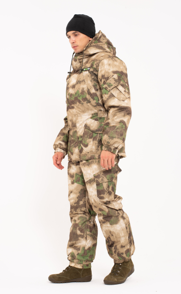 Костюм для охоты и рыбалки зимний "ГОРНЫЙ -15" (Таслан) ПК МОХ