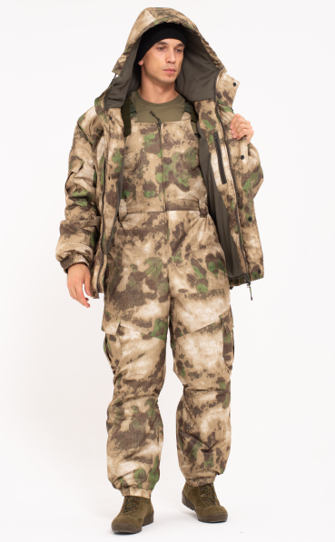 Костюм для охоты и рыбалки зимний "ГОРНЫЙ -15" (Таслан) ПК МОХ