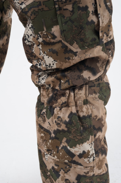 Костюм для зимней охоты и рыбалки "ГОРНЫЙ -45" (Алова, Зеленый Камо) 