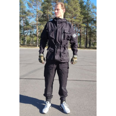 Костюм Горка 8 Премиум Черный летний  Костюм Горка 8 Премиум Черный летний