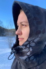 КОСТЮМ ЖЕНСКИЙ ЧЕРНЫЙ ПИТОН НА ФЛИСЕ