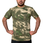 Мужская футболка полевого камуфляжа Мох RUS